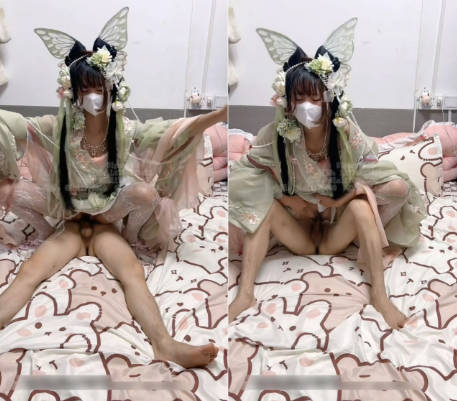 小仙女姐姐优雅汉服莲生万物 全程lo鞋站立后入小骚穴 平时乖巧的小妹妹，调教起来也是条小母狗2}