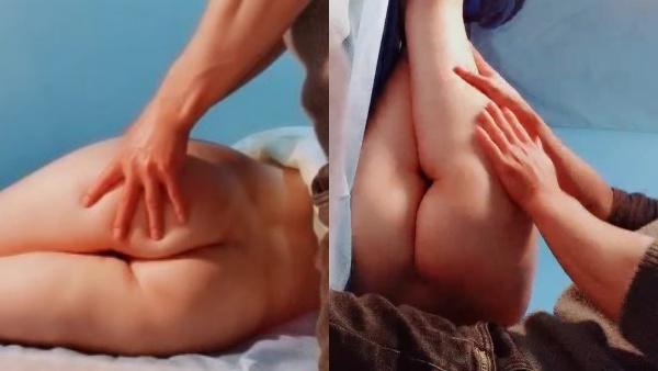 男技师偷拍女客户特殊服务 顶级大白美臀 侧躺精油按摩 金手指扣穴