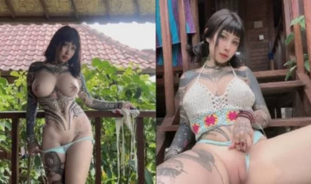 露脸才是王道！万人求档网红大奶肥臀刺青女神【最好的开始】私拍二季